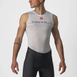 Castelli Active Cooling Sleeveless Bianco - Canotta intima